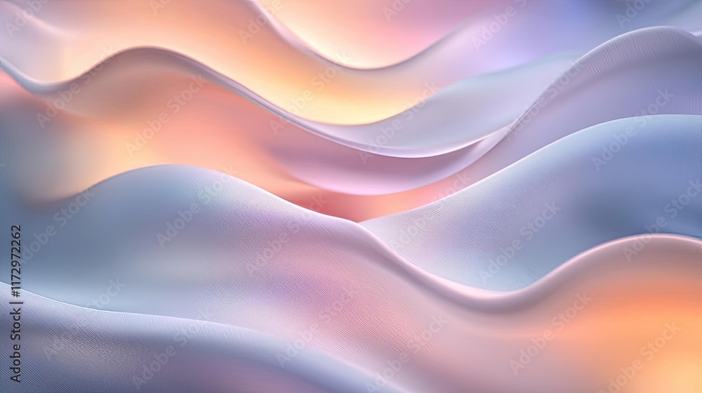 Poster pastel abstract background concept. abstract waves of pastel colors creating a soothing and tranquil