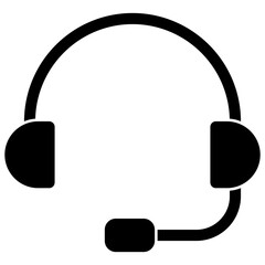 customer service solid icon