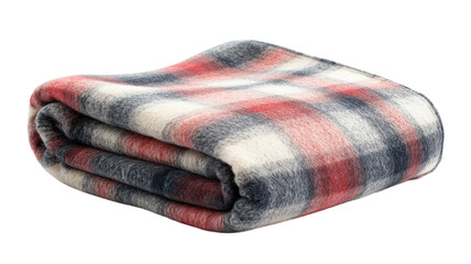 Cozy and Soft Folded Flannel Blanket Featuring a Stylish Plaid Pattern Perfect for Home Decor and Comfort during Chilly Evenings.