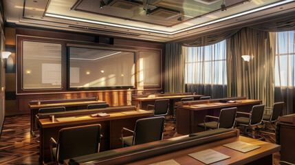 Naklejka premium luxury classroom