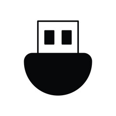 Wifi Dongle icon. Computer hardware icon design. vector graphic