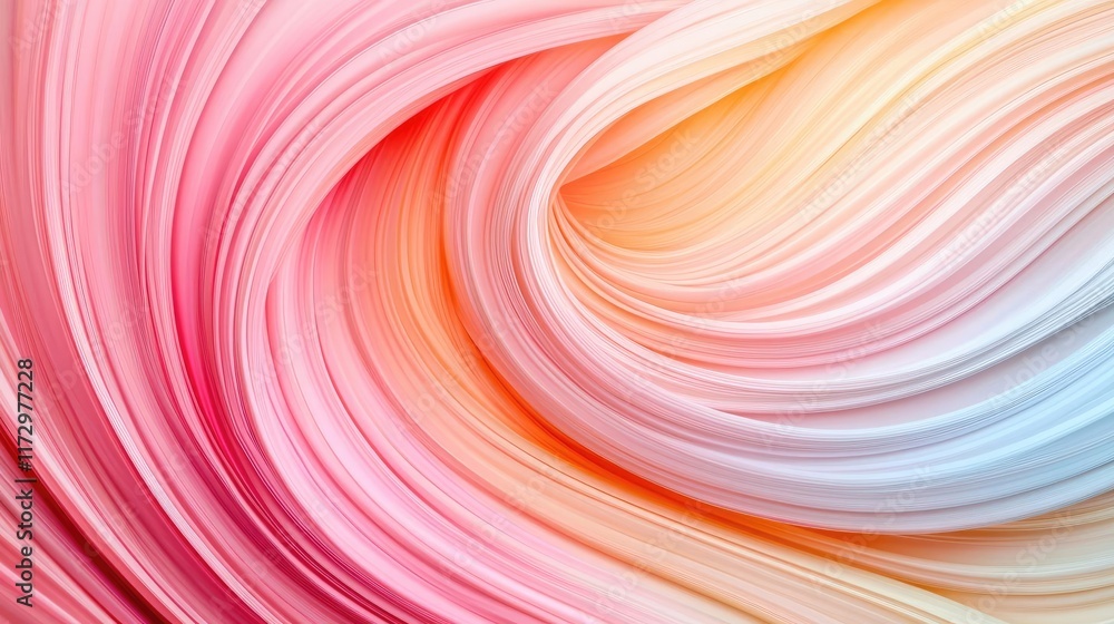 Poster pastel abstract background concept. abstract swirl of soft pastel colors creating a serene and calmi