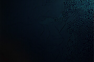 Naklejka premium Abstract close-up of a glowing blue digital circuit board, showcasing intricate connections and technological design on a black background. 