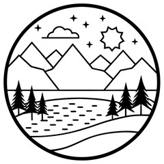 Vector Scape Art vector