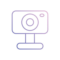 Webcam icon. Computer hardware icon design. vector graphic