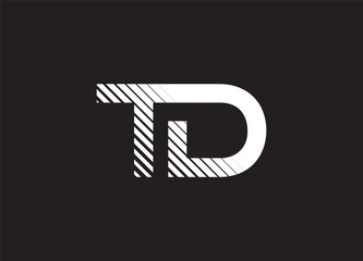 TD logo desing and monogram logo
