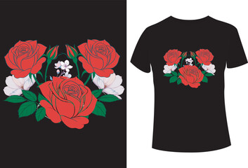 Floral T shirt Design