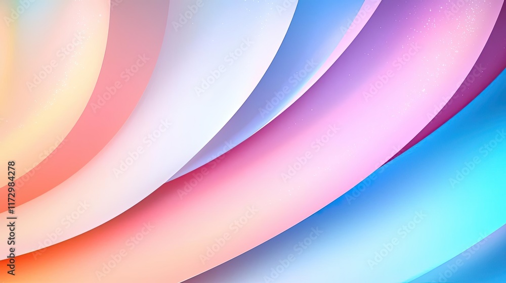Poster glitter abstract background concept. vibrant wave patterns with soft gradients in pastel colors for 