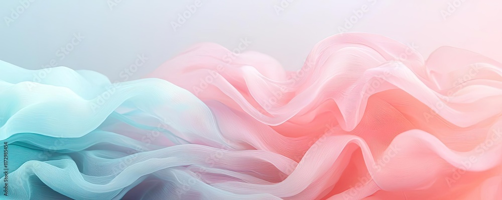 Poster pastel abstract background concept. soft and flowing fabric textures in pastel colors create a calmi