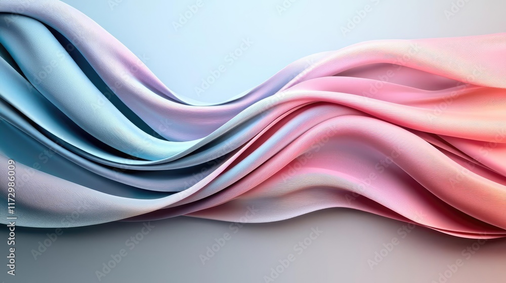 Poster pastel abstract background concept. soft waves of pastel colors create a serene and calming abstract