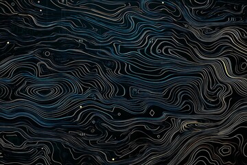 Obraz premium Abstract close-up of a glowing blue digital circuit board, showcasing intricate connections and technological design on a black background. 