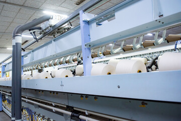 Mechanical equipment in spinning mill operation