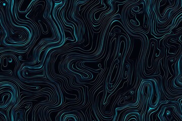 Abstract close-up of a glowing blue digital circuit board, showcasing intricate connections and technological design on a black background.

