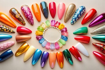Nail Shape Guide: Visual Guide to Nail Arches & Types - Stock Photo