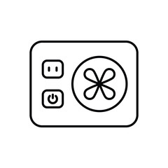 Power Supply icon. Computer hardware icon design. vector graphic