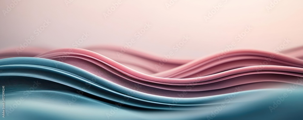Poster pastel abstract background concept. abstract waves blend colors gracefully, creating a serene and ca
