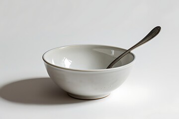 deep soup bowl with spoon