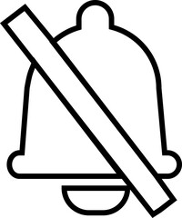 Notification bell icon. Alarm symbol. Incoming inbox message. Ringing bells. Alarm clock and smartphone application alert. Social media element flat and line vector  isolated transparent