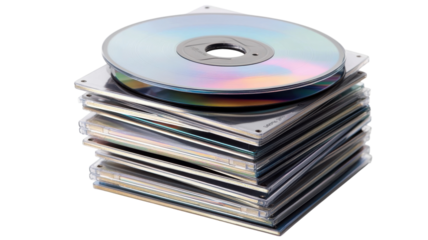 A Well-Organized Stack of Classic CD Cases Perfect for Music Enthusiasts and Collectors Looking to Showcase Their Collection in a Stylish Manner.