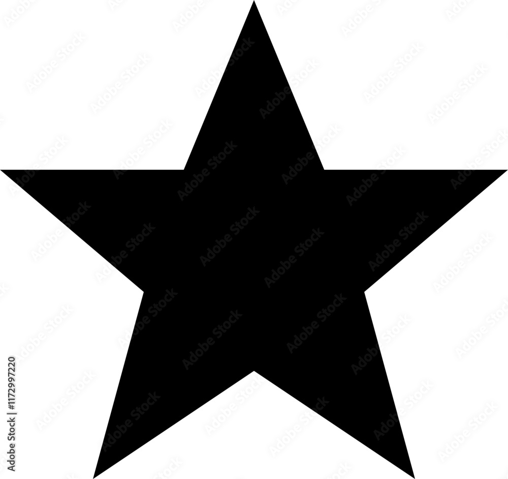 Poster stars icon. star flat and line vector isolated on transparent background. stars in modern simple sty