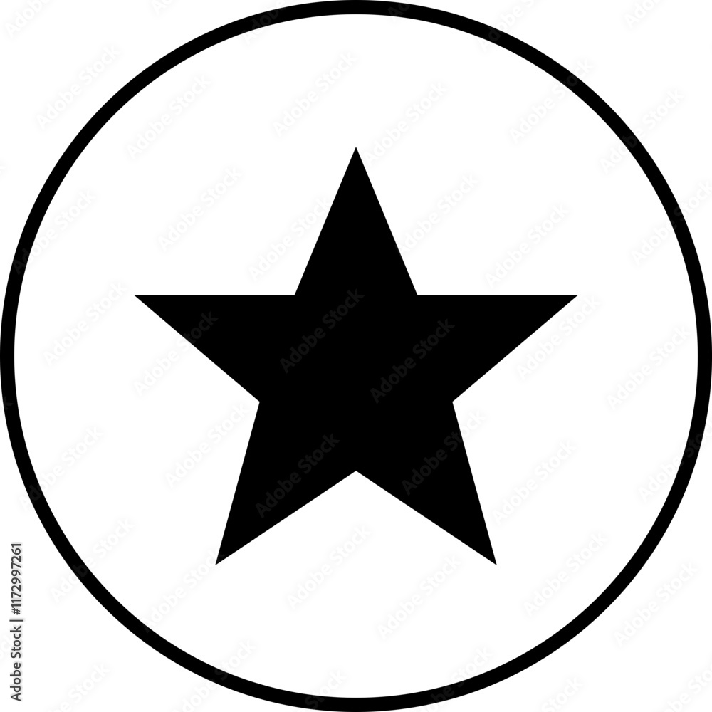 Poster stars icon. star flat and line vector isolated on transparent background. stars in modern simple sty