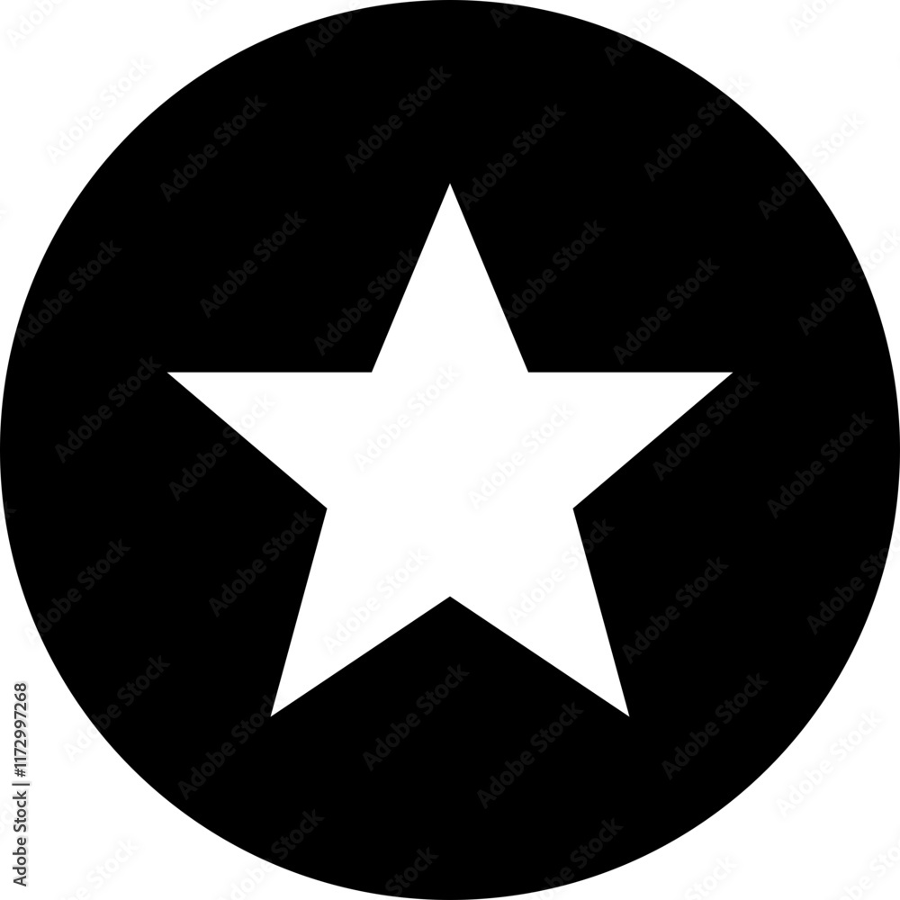 Poster stars icon. star flat and line vector isolated on transparent background. stars in modern simple sty