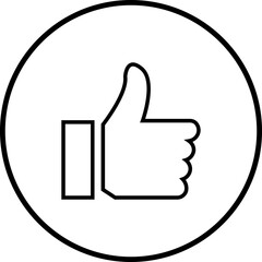 Obraz premium Like button. Thumbs up icon. Yes fingers, positive marks vector symbol isolated on transparent background. for banners websites printed material
