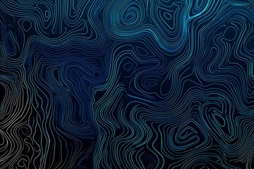 Obraz premium Abstract close-up of a glowing blue digital circuit board, showcasing intricate connections and technological design on a black background. 