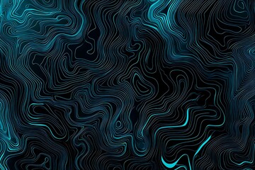 Abstract close-up of a glowing blue digital circuit board, showcasing intricate connections and technological design on a black background.
