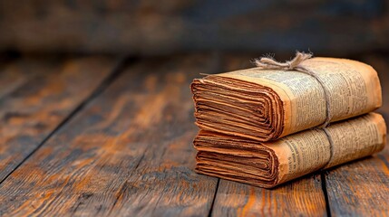 Faded newspaper print in soft sepia tones, retro charm