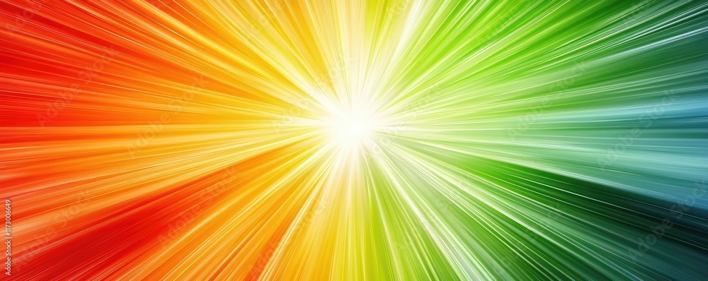 Poster splash abstract background idea. a vibrant burst of colors radiating from the center, creating an en