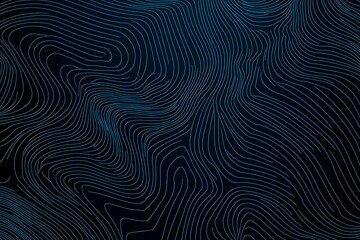 Obraz premium Abstract close-up of a glowing blue digital circuit board, showcasing intricate connections and technological design on a black background. 