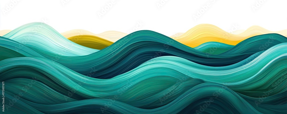 Poster waves abstract background idea. abstract waves in soothing colors, representing nature and tranquili