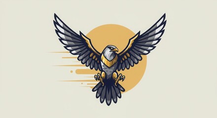 Obraz premium Eagle mascot logo for sport and sport or gamer team logo