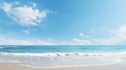Fototapeta premium digital vintage style blue sky and ocean graphics poster background