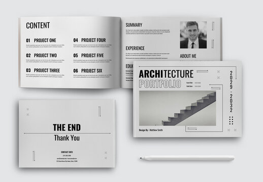 Modern Architecture Portfolio Landscape Template