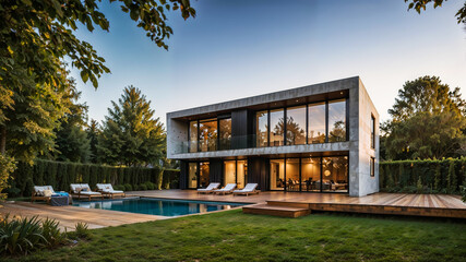 luxury home with pool