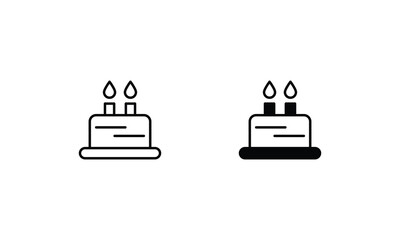 Cake  icons set vector stock illustration