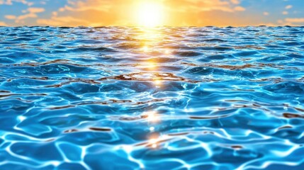 Obraz premium Subtle pastel blue water ripple texture, serene and calm