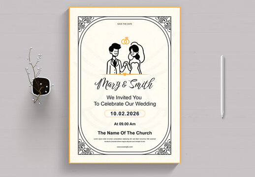 Wedding Anniversary Invitation