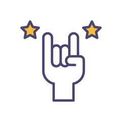Rock And Roll icon. Event icon design. vector graphic