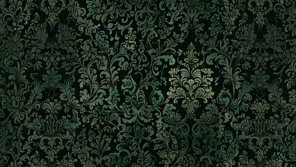 green background with pattern Generative AI