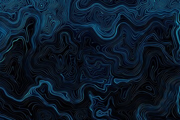 Fototapeta premium Abstract close-up of a glowing blue digital circuit board, showcasing intricate connections and technological design on a black background. 