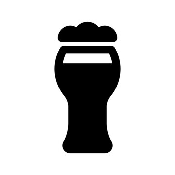 recommend clip art: A glass of beer icon, beverage, drink, vector illustration