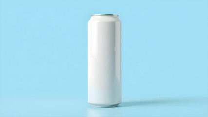 White large tall beer or soda aluminum can mockup. generative AI