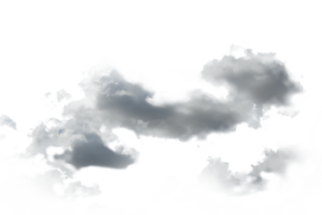 White clouds isolated on black background, clounds