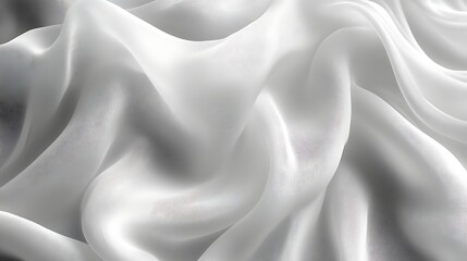Obraz premium Draped white sheer fabric texture.
