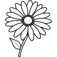 Daisy Delight line art art vector