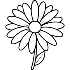 Daisy Delight line art art vector