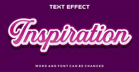 Inspirations editable text effect